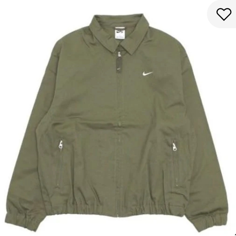 Nike Men's Olive Windbreaker Jacket, Small